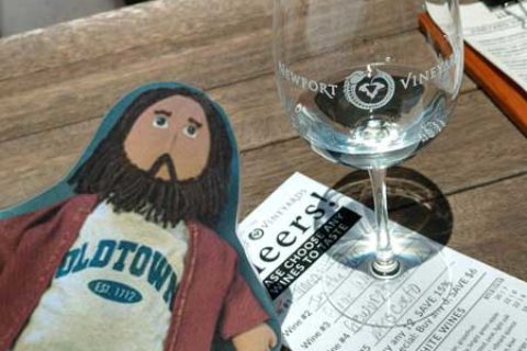 Flat Jesus at Newport Vineyards