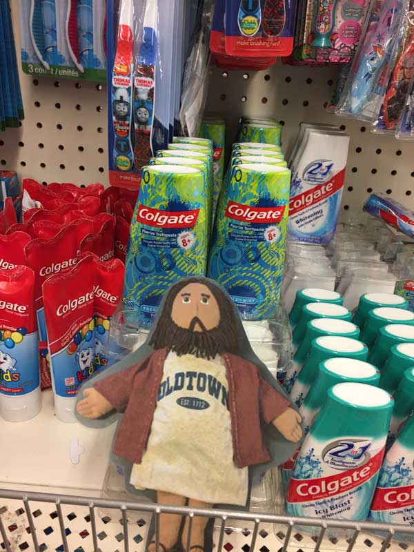 Flat Jesus Shopping For Toiletries For The Food Pantry Oldtown