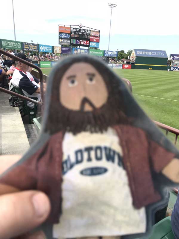 Flat Jesus at the Pawsox