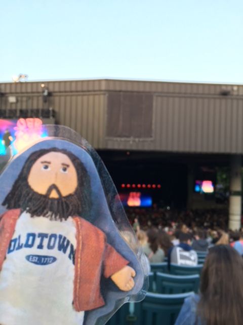 Flat Jesus Rapping at the Xfinity Center