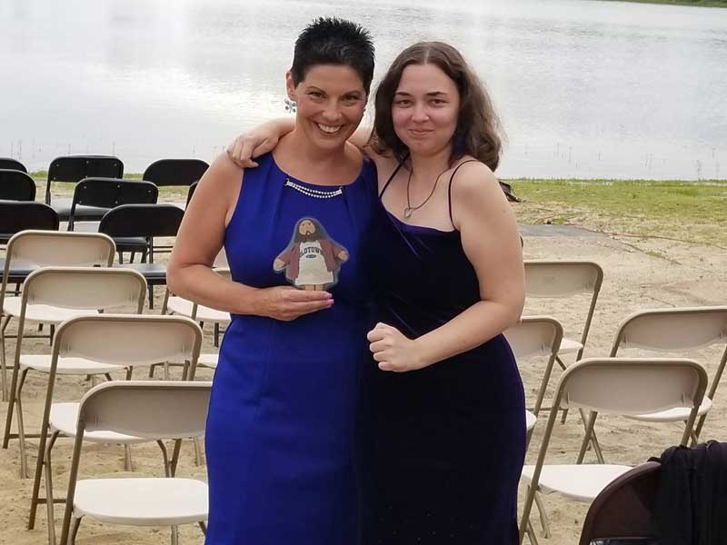 Flat Jesus at a Beachside Wedding