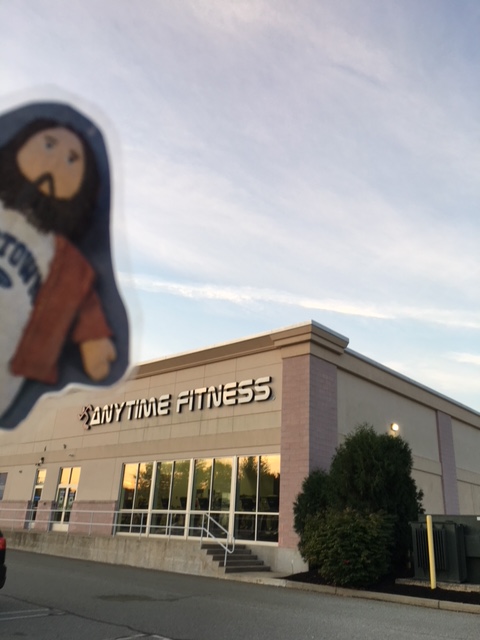 Flat Jesus Works Out