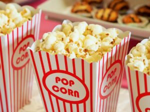 selective focus photography of popcorns